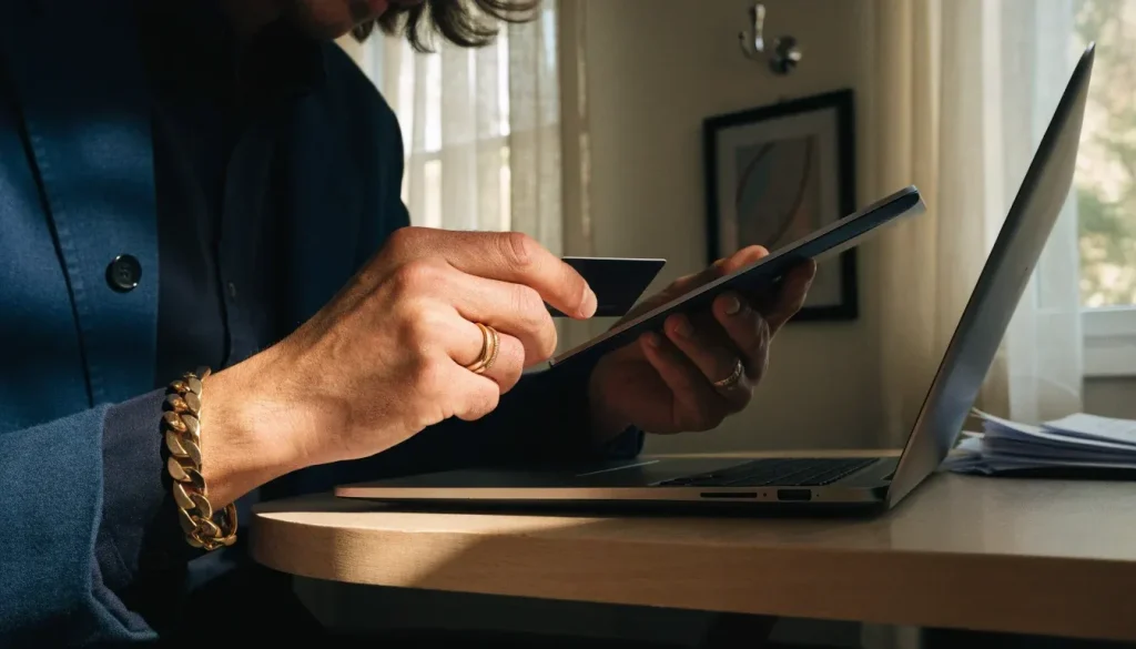 UK gambler making a casino deposit with a debit card