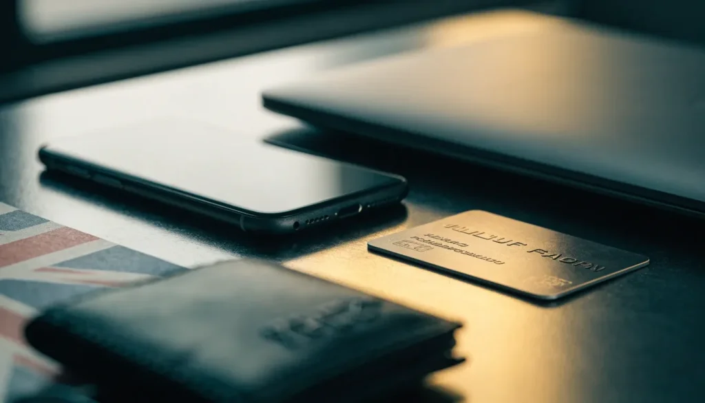Phone and wallet representing e-wallet payments at UK online casinos
