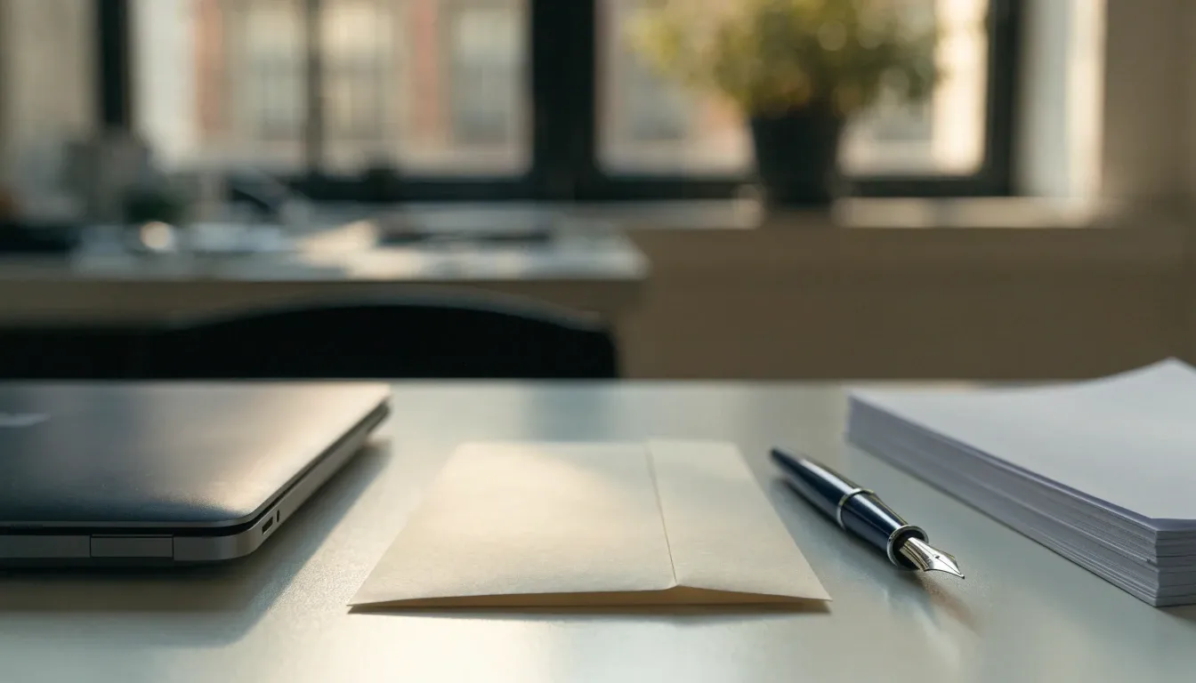 Desk prepared for contacting a UK editorial team
