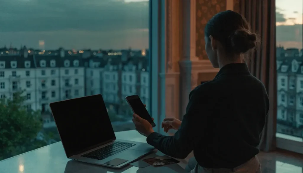 UK customer securely arranging a casino bank transfer on neutral devices
